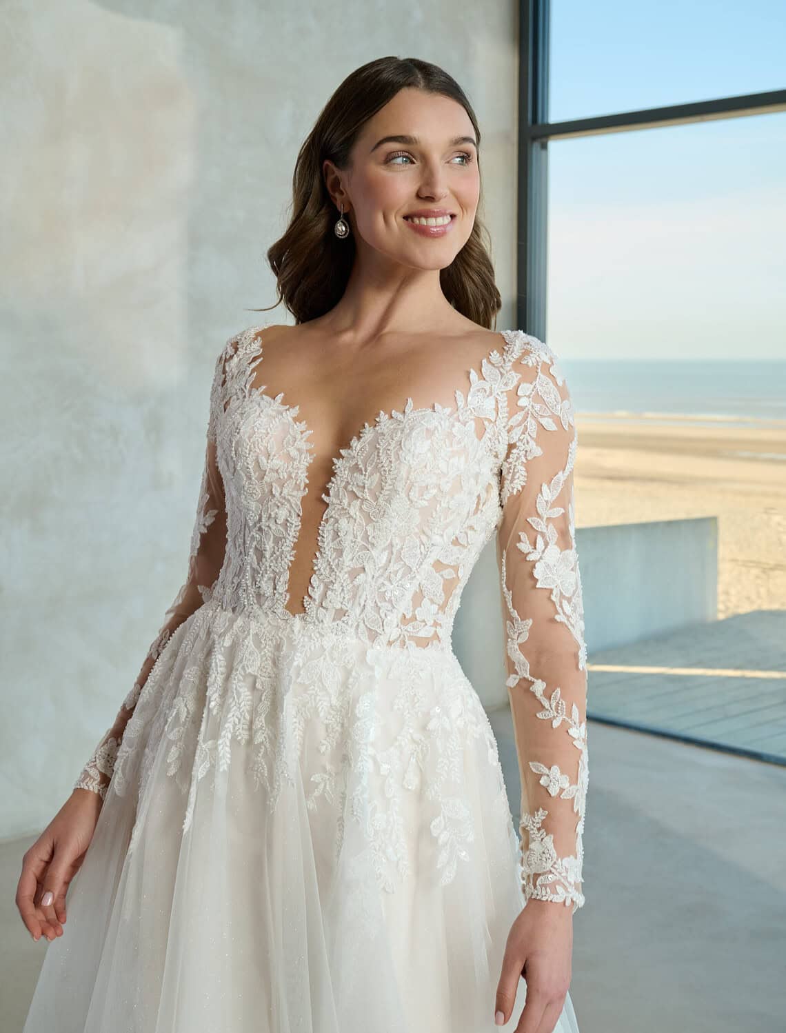 Trouwjurk Feather G van Azuree kopen bij Weddings 2
