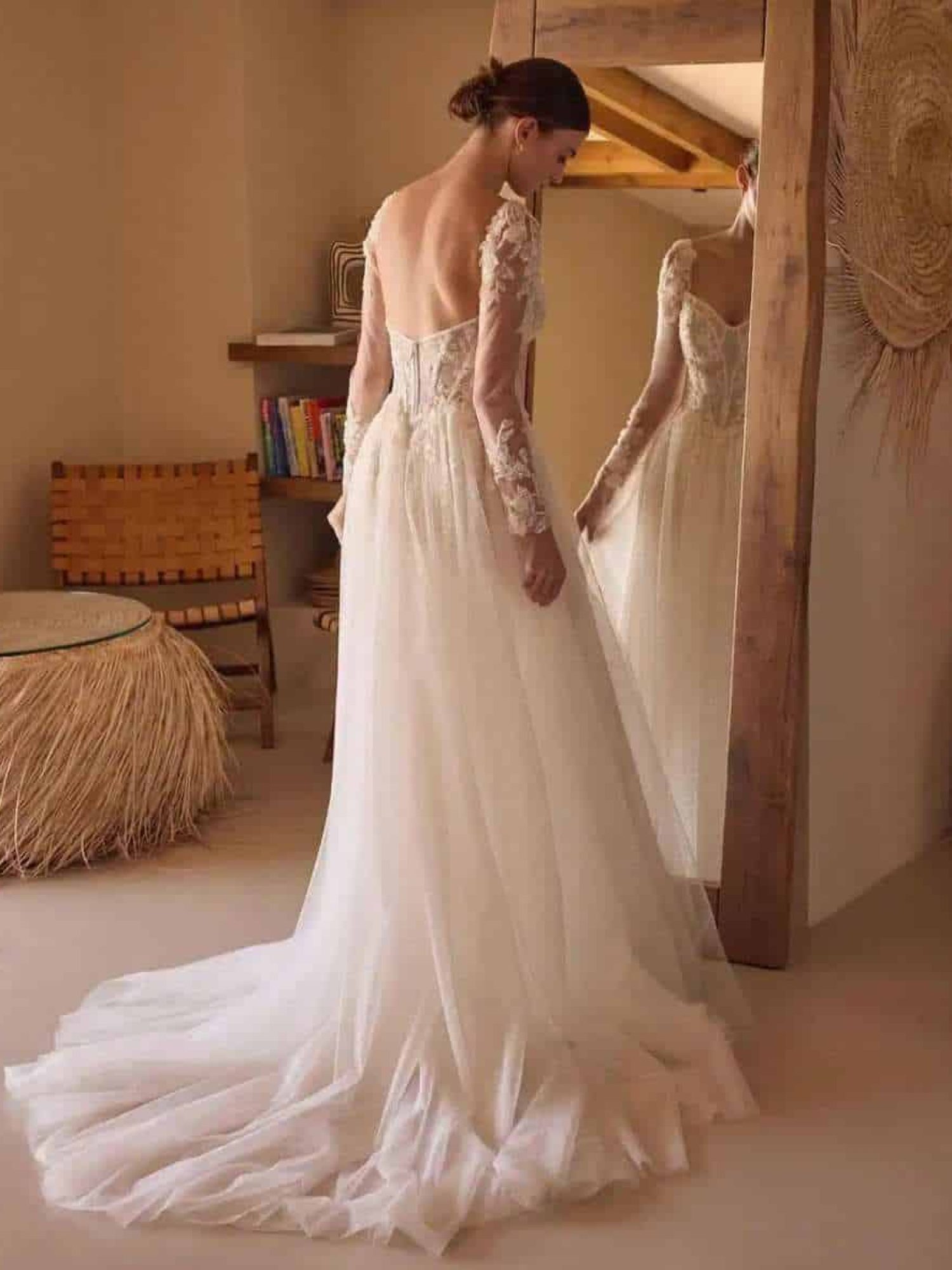 trouwjurk met lage rug