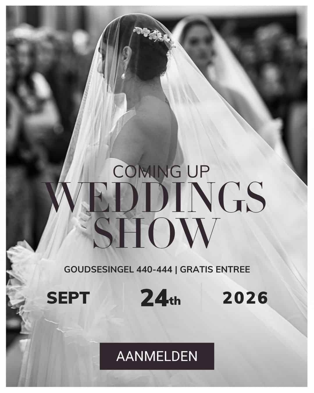 Weddings bruidsmode show 24 september 2026 trouwjurken show