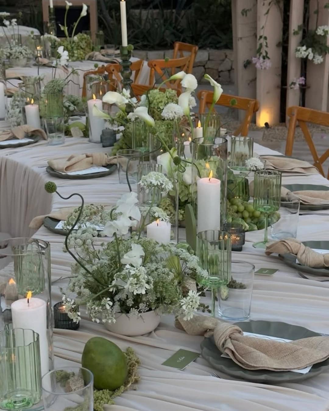 Bruiloft inspiratie sustainable wedding diner tafel duurzaam idee